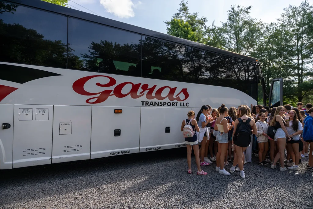 Student Transportation Services: Daily Routes vs. Chartered Trips 1 Students boarding a bus for a daily student transportation route